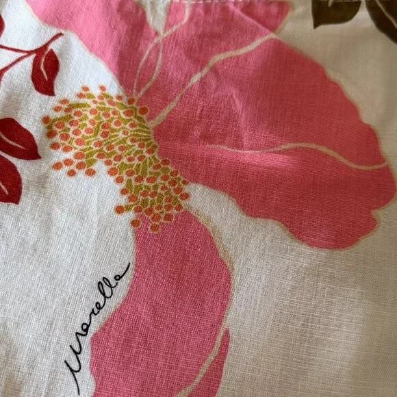 Marella tropical floral print cotton pants Sz 2 pockets - Picture 12 of 14